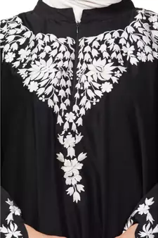 Nazneen Front to back & & and hand opening Resham Embroidery Irani Kaftan