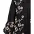 Nazneen right side and both sleeve Resham Embroidery Front open Abaya