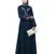 Nazneen Front and Sleeve Resham Embroidery Balloon Sleeve Abaya