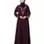 Nazneen Front and Sleeve Resham Embroidery Balloon Sleeve Abaya