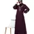 Nazneen Front and Sleeve Resham Embroidery Balloon Sleeve Abaya