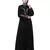 Nazneen Front and Sleeve Resham Embroidery Balloon Sleeve Abaya