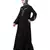 Nazneen Front and Sleeve Resham Embroidery Balloon Sleeve Abaya