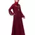 Nazneen Front and Sleeve Resham Embroidery Balloon Sleeve Abaya