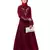 Nazneen Front and Sleeve Resham Embroidery Balloon Sleeve Abaya