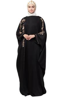 Nazneen right side and both sleeve resham embroidery Nida Kaftan