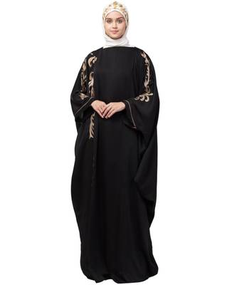 Nazneen right side and both sleeve resham embroidery Nida Kaftan 2