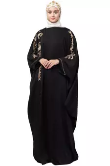 Nazneen right side and both sleeve resham embroidery Nida Kaftan