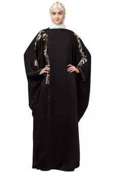 Nazneen right side and both sleeve resham embroidery Nida Kaftan