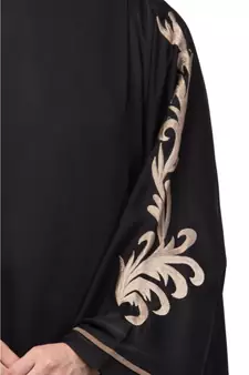 Nazneen right side and both sleeve resham embroidery Nida Kaftan