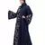 Nazneen right side and both sleeve Resham Embroidery Front open Abaya