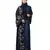 Nazneen right side and both sleeve Resham Embroidery Front open Abaya