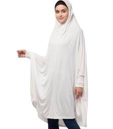 Nazneen stretchable smoking at wrist knee length Jilbab cum prayer khimar  Hijab