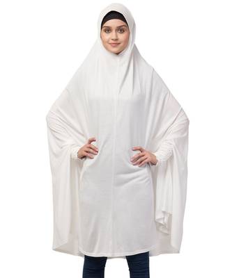 Nazneen stretchable smoking at wrist knee length Jilbab cum prayer khimar  Hijab 4