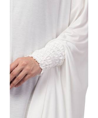 Nazneen stretchable smoking at wrist knee length Jilbab cum prayer khimar  Hijab 5
