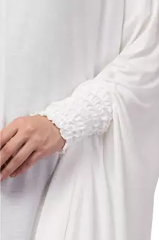 Nazneen stretchable smoking at wrist knee length Jilbab cum prayer khimar  Hijab