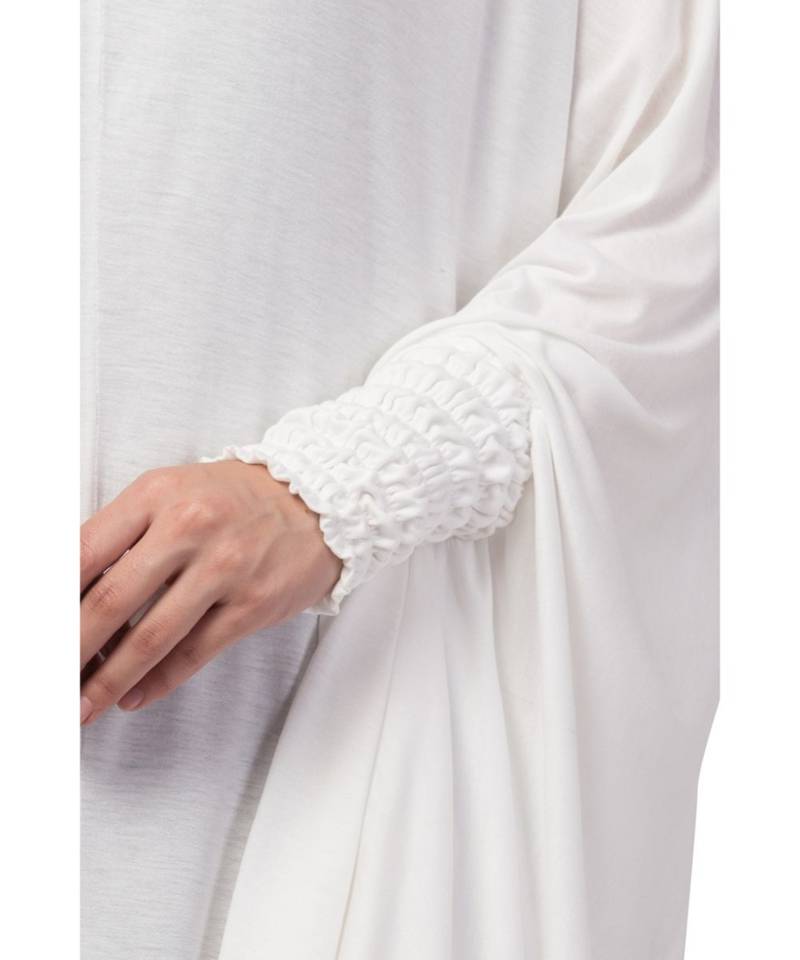 Nazneen stretchable smoking at wrist knee length Jilbab cum prayer khimar  Hijab