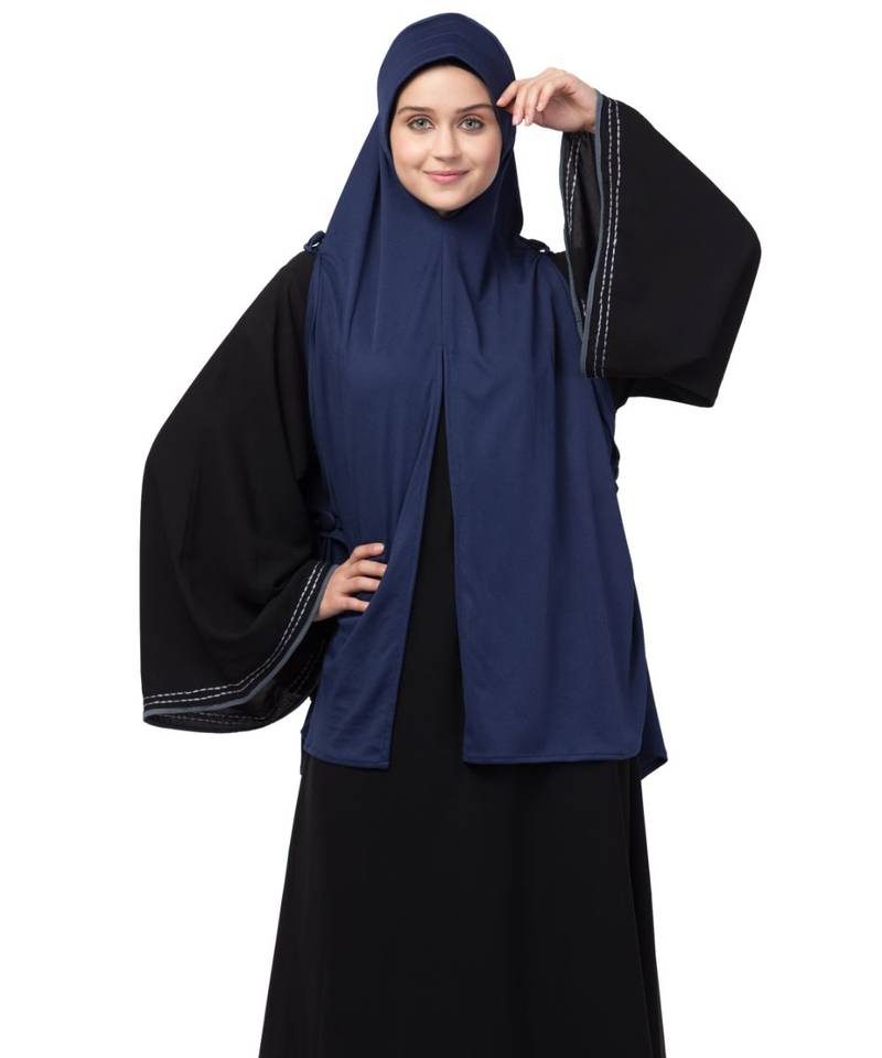 Nazneen buttons at shoulder Malaysian Hijab