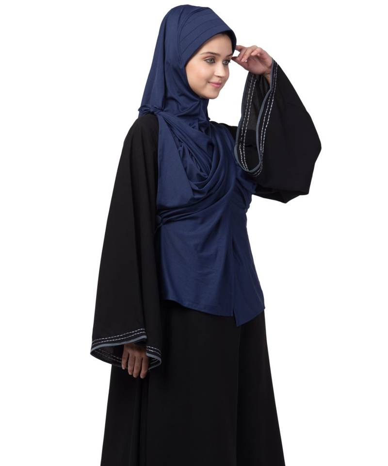 Nazneen buttons at shoulder Malaysian Hijab