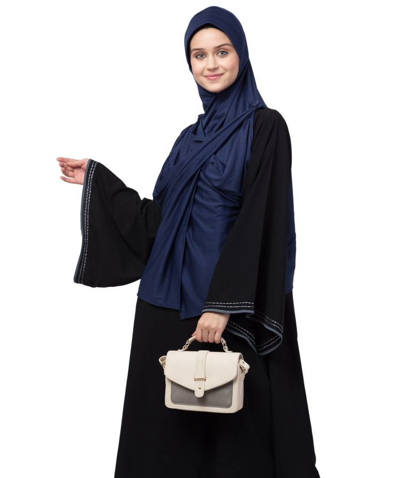 Nazneen buttons at shoulder Malaysian Hijab