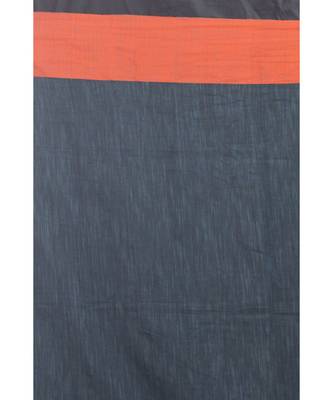 Grey Handloom Cotton Saree 4
