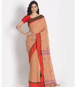 Sepia Cotton Handloom Saree