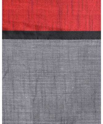 Grey Cotton Handloom Saree 4