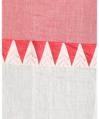 Temple Design Khadi Cotton Handloom Saree Geometric Hand weaving Pallu 4