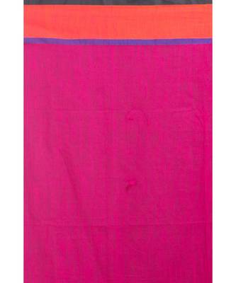 Rani Cotton Handloom Saree With Weaving Motif 4
