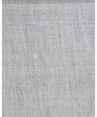 Silver Grey Khadi Cotton Handloom Saree With Pompom  Pallu 4