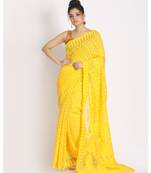 Yellow Jecquard Jamdani Saree
