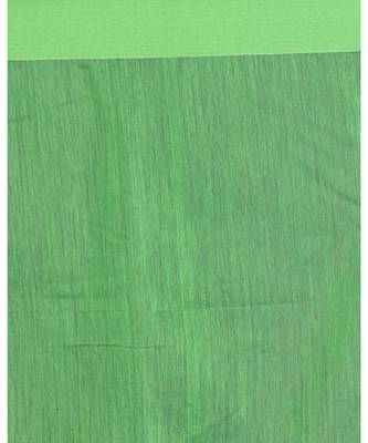All Over Katha Work Blue Handloom Blended Cotton Saree 4