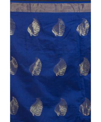 All Over Jecquard Jori Work dark blue Handloom Saree 4