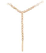 Traditional Gold Plated Kundan Hath Punja Adjustable Chain Bracelet with Ring for Women