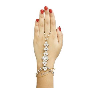 Traditional Pearl Adjustable Bracelet with Ring for Women 3