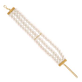 Intricately Designed Handcrafted Bracelets Embellished with Pearl For Women/Girls 2