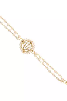 Intricately Designed Handcrafted Bracelets Embellished with Kundan & Pearl