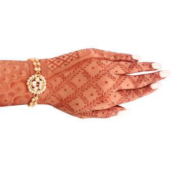 Intricately Designed Handcrafted Bracelets Embellished with Kundan & Pearl 3