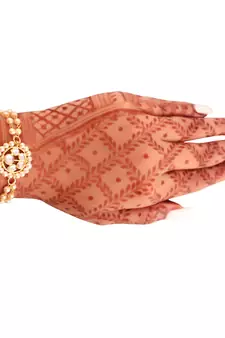 Intricately Designed Handcrafted Bracelets Embellished with Kundan & Pearl