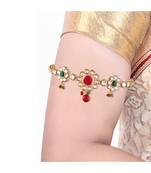 Gold Plated Kundan Designer Bajubandh Jewellery Set for Women