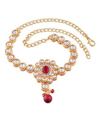 Gold Plated Kundan Bajubandh Jewellery Set for Women 2