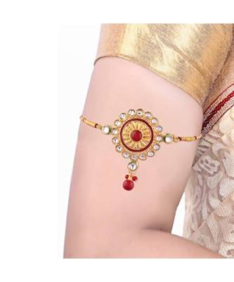 Gold Plated Kundan Bajubandh Jewellery Set for Women 1