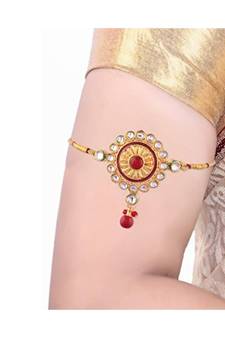 Gold Plated Kundan Bajubandh Jewellery Set for Women