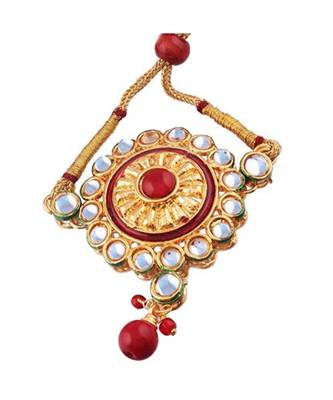 Gold Plated Kundan Bajubandh Jewellery Set for Women 2