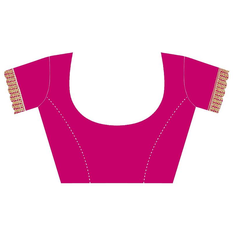 Wine Embroidery Georgette Saree With Blouse