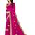 Wine Embroidery Georgette Saree With Blouse