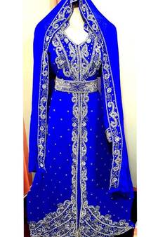 Moroccan Kaftan Islamic Full Sleeve Wedding Gown Dress Takshita Var Very Fancy Gown