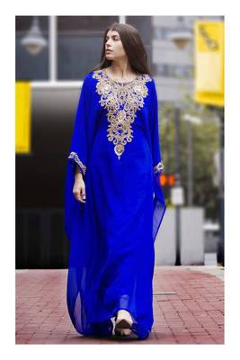 Moroccan Kaftan Islamic Full Sleeve Wedding Gown Dress Takshita Var Very Fancy Gown 2