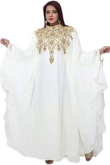 Moroccan Kaftan Islamic Full Sleeve Wedding Gown Dress Takshita Var Very Fancy Gown