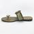 gold synthetic sandals flats women footwear